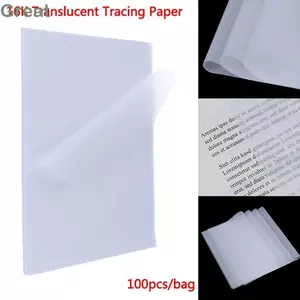 TUYỆT VỜI 100 Chiếc Giấy Truy Tìm A4, Dành Cho Sinh Viên Thư Pháp Viết Phác Thảo, Tấm Vẽ Trong Suốt Trắng Bền Đồ Dùng Nghệ Thuật Văn Phòng Giấy Vẽ Bản Sao