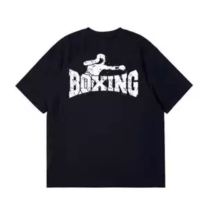 Hàng sẵn có Boxer Boxing Áo thun Cotton cao cấp in họa tiết cổ điển Áo sơ mi thông thường XS-3XL Unisex