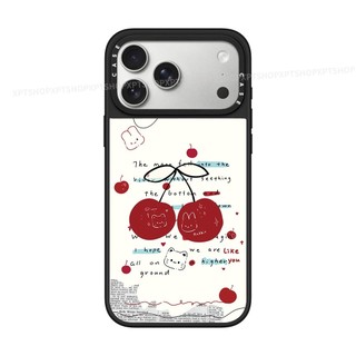 Ốp Điện Thoại Cứng Gương Trái Cây Anh Đào Từ Tính Cho iPhone 17 Pro Max 17 Air 16 Plus 15 14 13 12 11 Vỏ Chống Sốc
