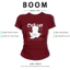 BOOM Áo Baby Tee Nữ Cotton Ôm Body-Áo Thun Ngắn Tay Y2K In Hình PhongCách Mùa Hè, Cổ Tròn Hàng Đầucách hàn quốc phong290