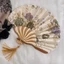 Quạt Nhỏ Di Động Di Động Cổ Vỏ Quạt Gấp Quạt Làm Mát Đạo Cụ Hanfu Cổ Điển Trung Quốc Quạt Gấp