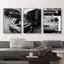 Phong cách đen trắng retro sang trọng ô tô Poster Không khung Tranh Canvas Trang trí tường nhà thanh lịch