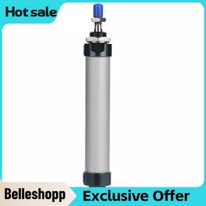Belleshopp Xi lanh khí nén mini 25 mm lỗ khoan 100mm Hành động thanh đơn MAL 25-100 (Gói 1)