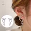 HNKMP 1 Đôi Ánh Sáng Sang Trọng Full Kim Cương Giả Nơ Bông Tai Nữ Thời Trang Tinh Tế Pha Lê Dài Bông Tai Dự Tiệc Cưới Trang Sức.