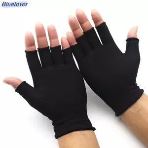 Bluelover Găng Tay Không Ngón Nửa Ngón Cho Nữ Và Nam Len Đan Cổ Tay Găng Tay Cotton Mới