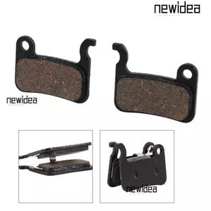 NEWIDEA 4 Bộ Má Phanh Đĩa Xe Đạp, Với Tấm Phanh Đĩa Đen Snap-on Shrapnel, Tấm Phanh Đĩa Núi Bán Kim Loại Nhựa Bền Bảo Trì Xe Đạp