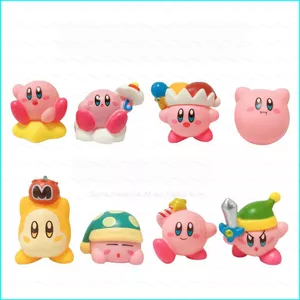 HK1 8 Chiếc Kirby Waddle Dee Mini Nhân Vật Hành Động Bánh Topper Anime Bộ Sưu Tập Trò Chơi Máy Tính Để Bàn Trang Trí KH1