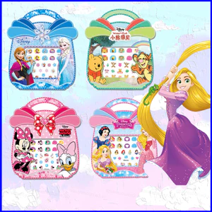 Disney Hoạt Hình Dán Móng Tay Elsa Frozen Nghệ Thuật Cho Trẻ Em Kid Đáng Yêu DIY Trẻ Em Tiệc Sinh Nhật Tặng Bé Gái Đồ Chơi Waterpro