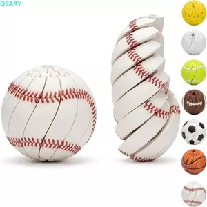 Đồ chơi giảm căng thẳng QEARY, Đồ chơi bóng chày Fidget có thể uốn cong có thể mở rộng, Trò chơi tương tác Mới lạ Di động Đồ chơi cảm giác xoắn ốc ngộ nghĩnh Sử dụng văn phòng