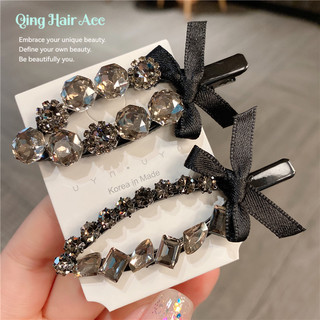 Kẹp Tóc Nữ Mỏ Vịt Ánh Sáng Sang Trọng Kim Cương Giả Cao Cấp, Kẹp Phẳng Mũ Đội Đầu Mùa Hè