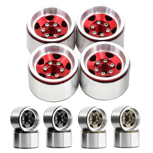 4 28mm 7mm Hex 1.0 "Kim Loại RC Xe Beadlock Bánh Xe Trung Tâm Vành Bánh Xe Cho 1 / 18 1 / 24 RC Xe Bánh Xích TRX4M Trục SCX24 AX24 TRX4M TRX4-M Nâng Cấp Phần