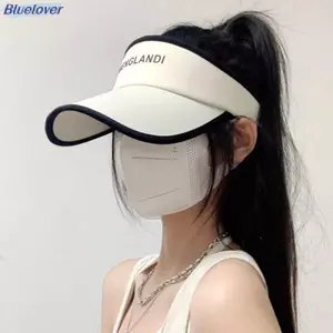 Bluelover Dài Vành Mũ Dành Cho Nữ Cô Gái Chống Tia UV Chống Nắng Bonnet Mùa Hè Chạy Thể Thao Nữ Du Lưỡi Mũ Trống Top Tấm Che Mới