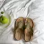 TT Phiên Bản Hàn Quốc Nhung Flip-Flops Nữ Đế Dày Chống Trơn Trượt Giày Đi Biển Thường Ngày Flip @ -
