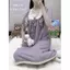 Váy ngủ mùa hè dành cho nữ tay ngắn Over-the-Knee Mỏng Mid-Skirt Ngọt ngào Phong cách mới Công chúa mùa hè có thể mặc ngoài