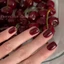 24 Chiếc Móng Tay Giả Vuông Ngắn Burgundy - Nhựa Chống Thấm Nước Để Mặc Tiệc Hàng Ngày