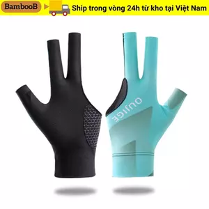 Găng tay bi-a BAMBOOB, Găng tay ba ngón tay trái tay phải, Găng tay tập luyện thoáng khí đàn hồi chống trượt Phụ kiện tập thể dục