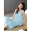 Bộ đồ ngủ không tay dành cho nữ có đệm ngực phù hợp với quần cropwear Loungewear cho gia đình Thư giãn và mặc ngoài trời thông thường