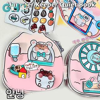 GHX Mới Kawali Dễ Thương DIY Stier Trò Chơi Little Hamster Giữ Im Lặng Sách Ngộ nghĩnh DIY Anime Bé Gái Quà Tặng Đàn Áp Đồ Chơi Cho Trẻ Em VN