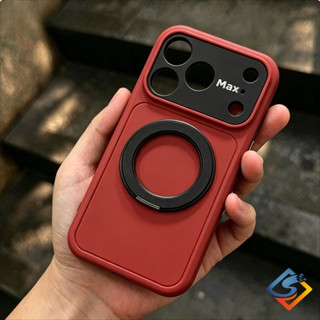 Silicone lỏng từ tính 360° Ốp Điện Thoại Đứng Xoay Cho iPhone 17 16 15 14 13 Pro Max Chống Vân Tay Matte Bảo Vệ Toàn Diện Với Ống Kính Có Thể Tháo Rời Ốp Lưng Chống Sốc