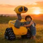 PS1 TƯỜNG · E Plushie Robot Dễ Thương Đồ Chơi Nhồi Bông Pixar Nhân Vật Phim Sưu Tập Búp Bê Sang Trọng SP1