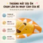 Gối Lưỡi Liềm Cho Bé HomeMate Đỡ Cổ Êm Ái, Gối Định Hình Đầu Cổ Vải Cotton Mềm Mại Cho Trẻ Sơ Sinh