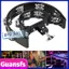 Guansfs Bán Nguyệt Hi Hat Tambourine với Giá Gắn Đôi Hàng Jingles Chuông Tay Bộ Gõ cho Bộ Trống và Biểu Diễn Trực Tiếp