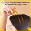 Nhựa Octopusb Đầu Massage Kinh Tuyến Cạo Da Đầu Massage Châm Cứu SPA Gua Sha Sức Khỏe Dụng Cụ Massage Sâu