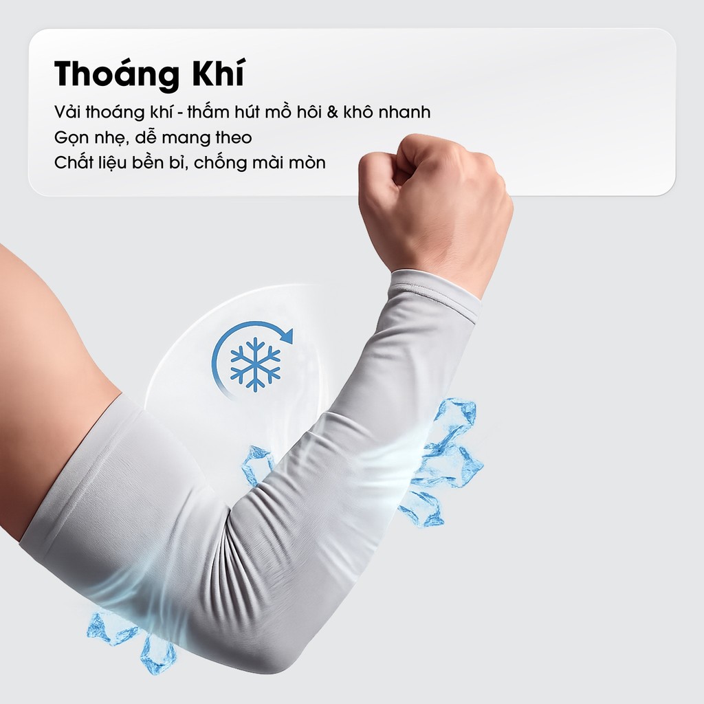 Ống Tay Chống Nắng Lụa Băng - Co Giãn Thoáng Khí Chống Tia UV Cho Nam & Nữ - GangTayChongNang03