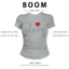 BOOM Áo Baby Tee Nữ Cotton Ôm Body-Áo Thun Ngắn Tay Y2K In Hình PhongCách Mùa Hè, Cổ Tròn Hàng Đầucách hàn quốc phong405