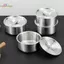 HL Bát trứng hấp bằng thép không gỉ Ramen Cơm Salad trái cây Bát có nắp đậy Cốc súp Hộp đựng thực phẩm Nhà bếp Bộ đồ ăn Đồ dùng LMWU