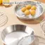Khay thoát nước bằng thép không gỉ Chảo tròn Thoát dầu Tấm nướng Lò nướng An toàn Dễ dàng làm sạch để nướng BBQ [VN]