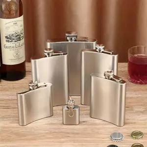Bình Hip AMLU, Bình Đựng Rượu Inox, Bình Uống Nước Di Động Tiện Lợi Chất Lượng Cao Ngoài Trời