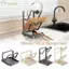 Giá để đồ nắp nồi nhà bếp YUUKII, Giá sắp xếp nắp nồi thẳng đứng thiết kế chữ U, Dễ dàng làm sạch Tiết kiệm không gian với khay nhỏ giọt Mặt bàn Giá đỡ nắp nồi Đồ dùng nhà bếp