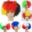 CATIYAHA Chú Hề Tóc Giả, Lông Tơ Sóng Afro Puff Tóc Giả, Trang Trí Thời Trang Chống Đỡ Xoăn Trang Phục Ngộ nghĩnh Tóc Giả Ngắn Cho Bữa Tiệc Giáng Sinh Halloween