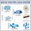 Tranh Treo Tường Gỗ Hình Đàn Cá Decor Biển Trang Trí Phòng Tắm Phòng Khách Phòng Ngủ