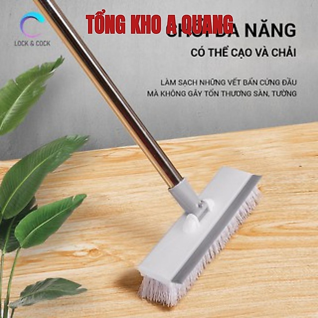 Chổi Chà Sàn, Cây Chà Sàn Nhà Tắm, Quét Lau Sàn Nước , ChổI Cọ Nhà Vệ Sinh, Bàn Chải Chà Toilet - Màu Trắng