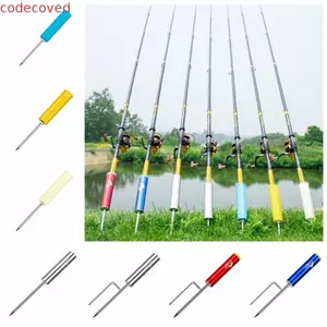 Giá đỡ cần biển MECOVED, Giá đỡ cần câu không biến dạng bằng kim loại, Cần câu cá gai chèn đất bền bỉ Ổ cắm cần câu nhẹ Câu cá biển