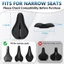 BUCKLOS Vỏ bọc ghế xe đạp mềm Silicone & Memory Foam MTB Xe đạp đường trường Đệm chống trượt Phụ kiện đi xe đạp