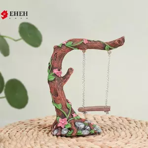 Xích đu vườn cổ tích thu nhỏ, Tượng xoay cây hoa, Mô hình xoay cho cảnh quan vi mô Sân vườn Trang trí trưng bày ngoài trời VN