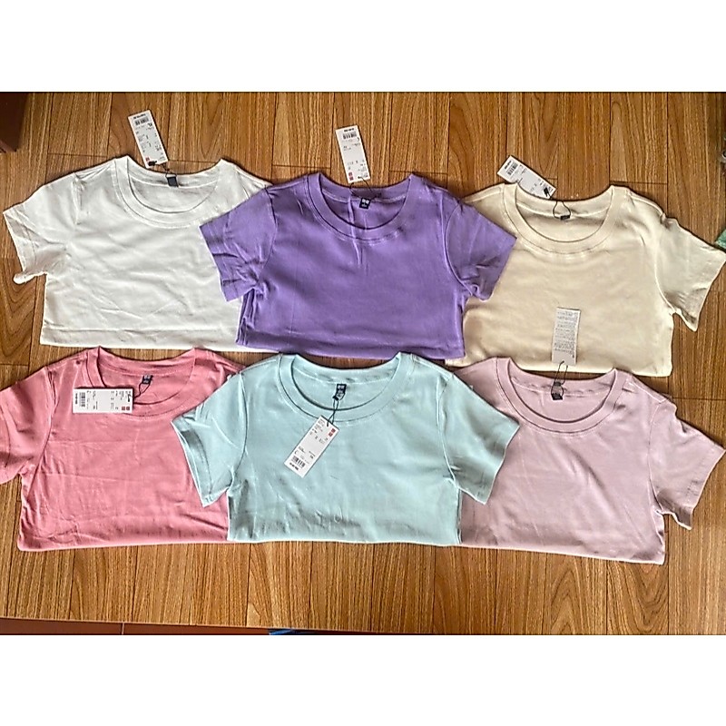 Áo Phông Nữ Unired Basic Cotton Form Chuẩn, Màu Pastel Thanh Lịch