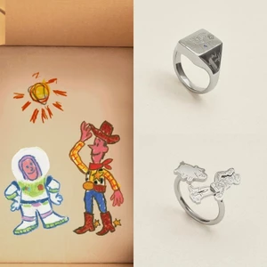 < Câu chuyện đồ chơi > Nhẫn Buzz Lightyear Ngoại hình tinh tế Phim hoạt hình sáng tạo Anime Hàng hóa cos Nhẫn