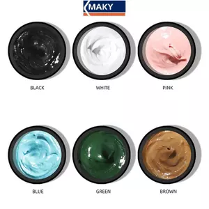 MAKY 1 Lọ Vẽ Khắc Gel Móng Tay Thạch Cao Hiệu Ứng 3D Kết Cấu Cát Giảm Không Cần Rửa Gel Ba Lan UV LED Sơn Móng Sơn Mài Sơn Móng Tay VN