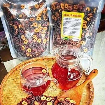 Trà GẠO LỨT TÁO ĐỎ kết hợp ĐẬU ĐEN - (Rang Tay) Trà Gạo Lứt Thanh Nhiệt, Cải Thiện Giấc Ngủ