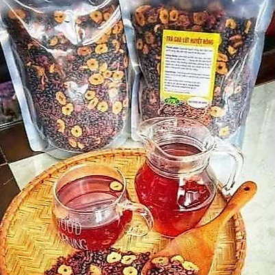 Trà GẠO LỨT TÁO ĐỎ kết hợp ĐẬU ĐEN - (Rang Tay) Trà Gạo Lứt Thanh Nhiệt, Cải Thiện Giấc Ngủ