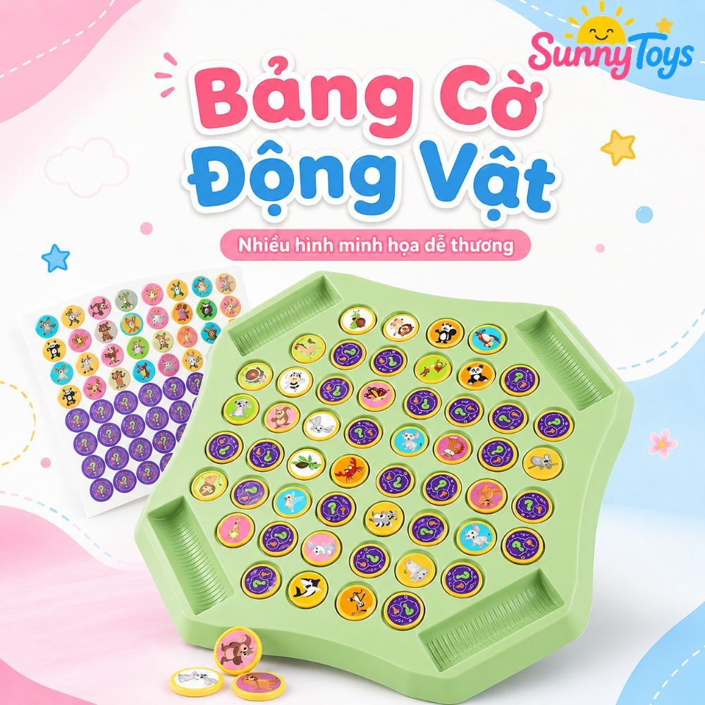 Đồ Chơi Lật Màu SunnyToys - Đồ Chơi Gia Đình Rèn Khả Năng Quan Sát Cho Bé