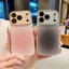 Dành Cho iPhone 17 Pro Max 16 15 14P Shining Dying Color Thiết Kế Cửa Sổ Lớn Mặt Sau Kính TPU Vỏ Điện Thoại Chống Sốc Có Camera Phim Bảo Vệ Chống Trầy Xước Vỏ Chống Bụi Bẩn