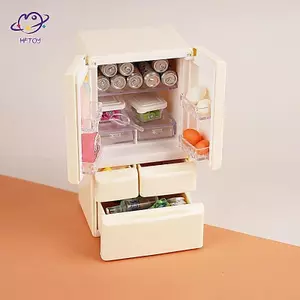 HFTOY 1: 12 Nhà Búp Bê Thu Nhỏ Tủ Lạnh Mô Phỏng Thiết Bị Gia Dụng Mô Hình Trang Trí Nhà Đồ Chơi Phụ Kiện Nhà Búp Bê ~