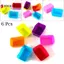 6 Khuôn Làm Bánh Silicon Hình Chữ Nhật Khuôn Bánh Mềm Muffin Cupcake Lót Nướng Cốc Khuôn Kẹo Khuôn Mẫu Máy Nướng Bánh Đĩa VN