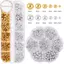 Houdou 12Grids Hỗn Hợp Ngọc Trai Bán Tròn Vàng Bạc Móng Tay Quyến Rũ Trang Trí Móng Tay Làm Móng Tay Phụ Kiện Salon VN