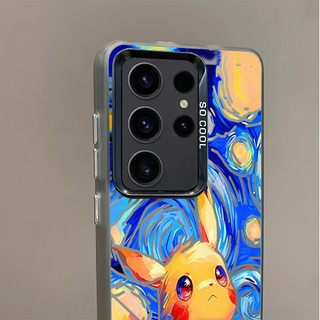 Dành Cho Samsung S26 Ultra S25 Ultra S24U S23U S22U A17 A07 A16 A06 A55 "Pikachu" "Gengar" Vỏ Điện Thoại Cứng Mờ / Galaxy A12 A13 A14 A06 A05 A52 A51 Vỏ Mềm Chống Sốc